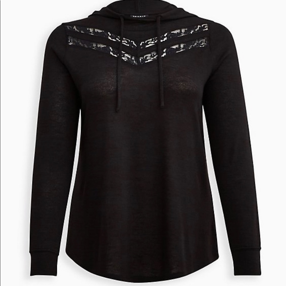 Torrid size 2 lace inset hoodie